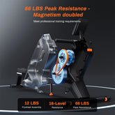Indoor Magnetic Resistance Rowing Machine, Foldable, 350Lbs Capacity, 16 Levels, Bluetooth Compatible Quiet Workout Cardio & Full-Body Training